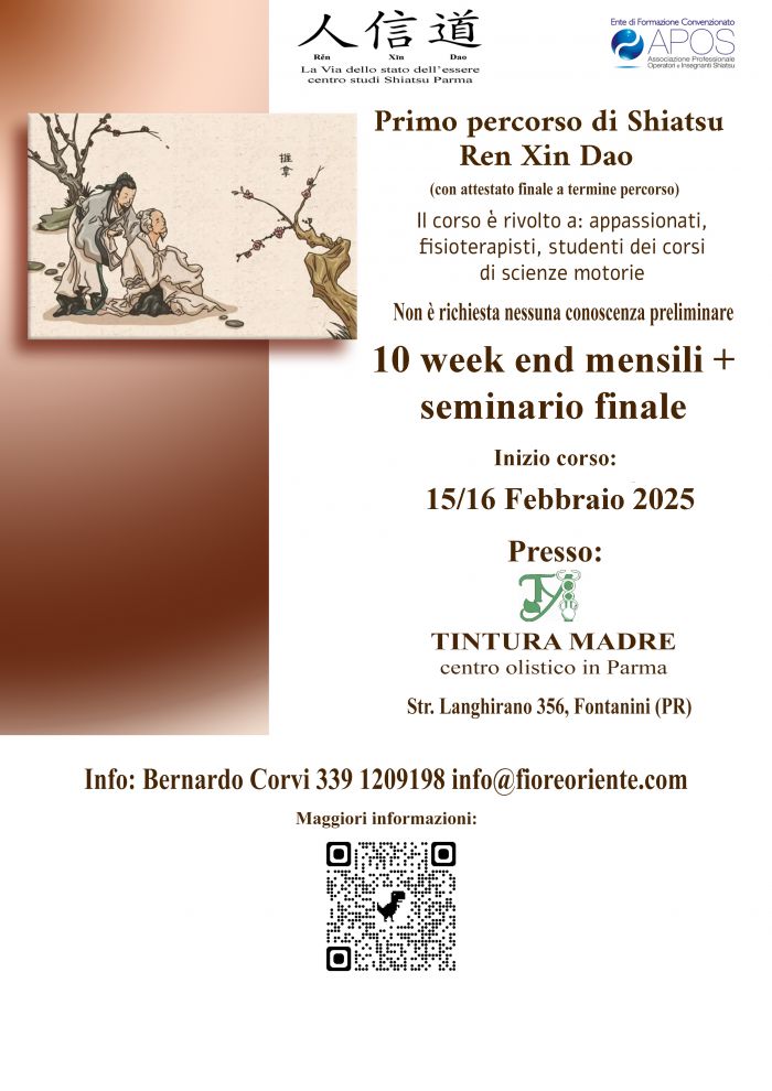 Primo anno di Shiatsu Ren Xin Dao - Attività in corso - 