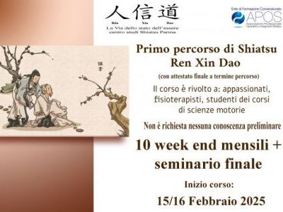 Primo anno di Shiatsu Ren Xin Dao - Attività in corso - 